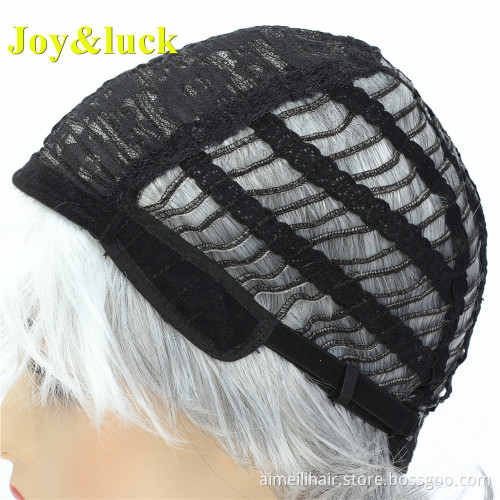 Wholesale Hair Black Ombre Grey for Women Finger Wave Dark Root Hair Wigs Daily or Party Long Water Wave Wig Synthetic Hair Wigs